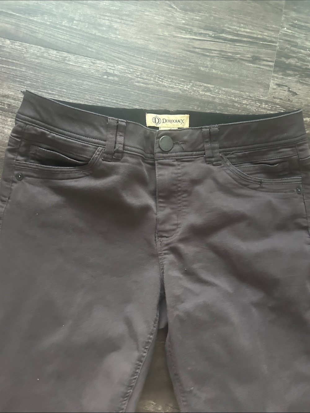 Democracy Brown Skinny Ankle Pants - Picture 3 of 6